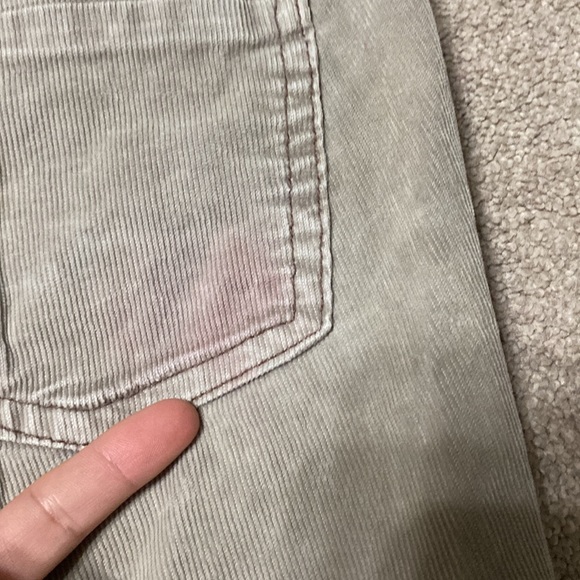 Free People Beige Corduroy Skinny Pants Size 28 - Picture 6 of 6